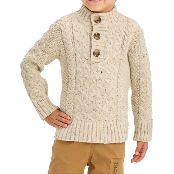 Cat & Jack Boys cable knit sweater sizes 4/5 and 8 - Picture 3 of 4